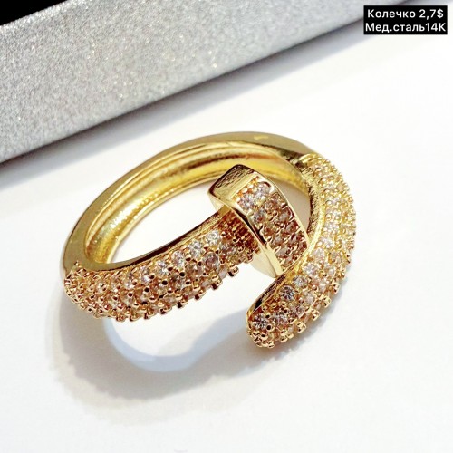 Кольцо мед.сталь14К 10178